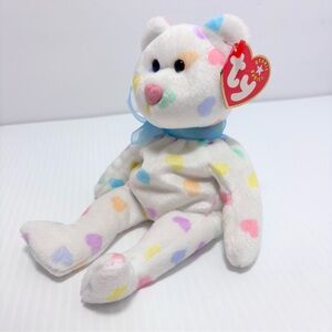 TY Beanie Baby  KISSME Valentines Bear Plush Stuffed Animal Vintage‎ 2001 Tags